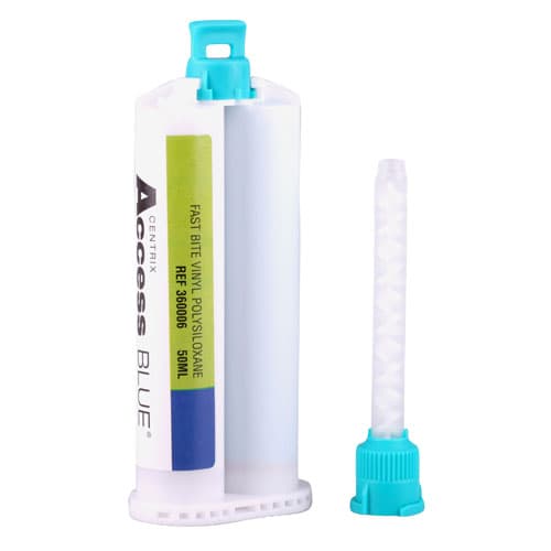 Access BLUE® VPS Bite Registration Material, Fast Set, 2 x 50 mL Cartridges with 6 Mixing Tips, 360006 thumbnail 5
