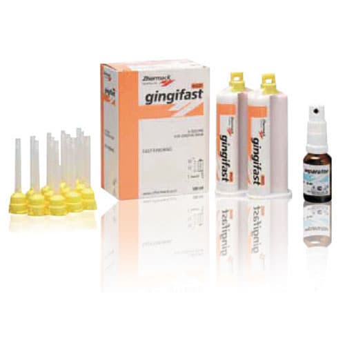 Zhermack Gingifast Rigid Gingival Mask, Addition Silicone, 2 x 50 mL Cartridges with Mixing Tips, C401520 thumbnail 5