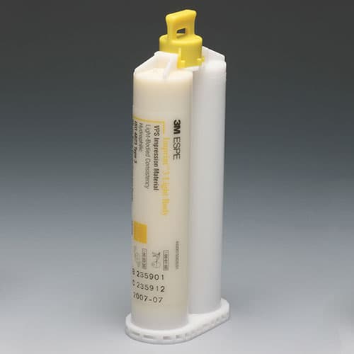 Solventum Paradigm VPS Light Body Impression Material, Regular Set, Yellow, 50 ml Cartridges, 2/Pack, 5311 thumbnail 6