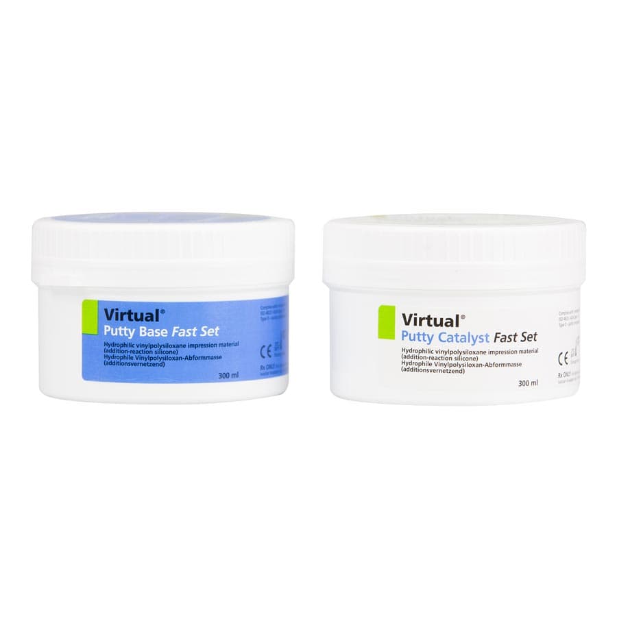 Virtual® Hydrophilic VPS Impression Material Putty Refill, Fast Set, 2 x 300 mL (Base & Catalyst), #768528 thumbnail 8