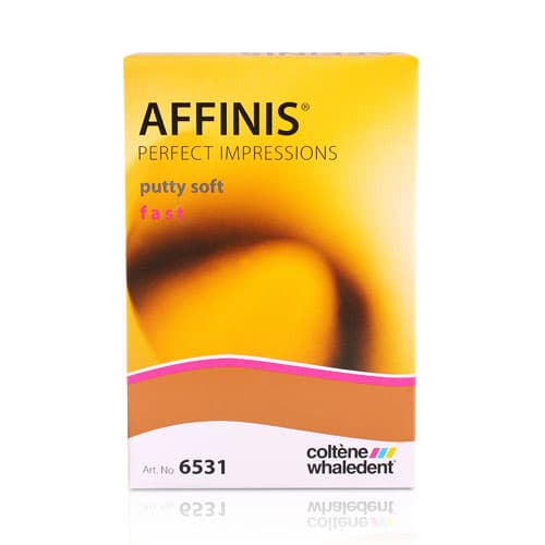 Coltene Affinis Putty Soft Fast Set Vinylpolysiloxane Impression Material, Beige Base & White Catalyst, 600 mL (2 x 300 mL), C6531 thumbnail 4