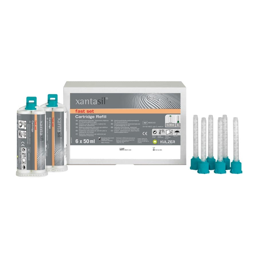 Kulzer Xantasil Alginate Substitute Impression Material, Fast Set, 50 mL Cartridge Refill, 6/Pk, 66052102 thumbnail 6