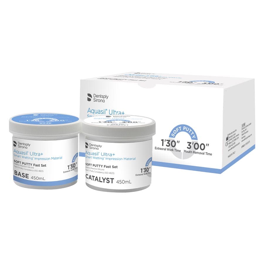 Aquasil Ultra+ Soft Putty Fast Set VPS Impression Material, 2 x 450 mL (Base & Catalyst), 678620 thumbnail 7