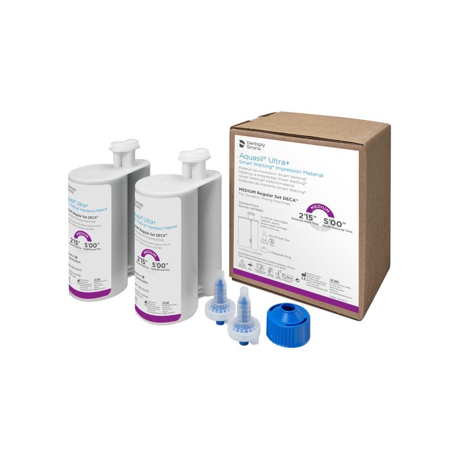 Aquasil Ultra+ Smart Wetting VPS Impression Material, DECA Cartridge Refill, Medium Body, Regular Set, Purple, Mint, 2 x 380 ml, 678682 thumbnail 8