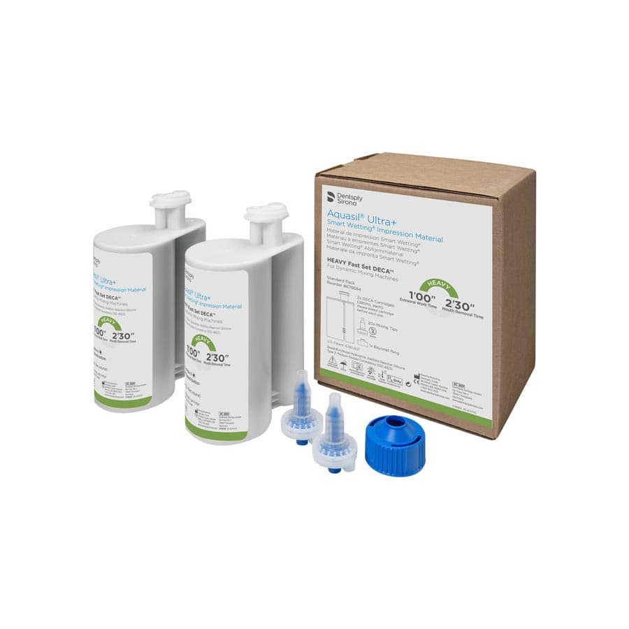 Aquasil Ultra+ DECA Smart Wetting VPS Impression Material, Heavy Body, Fast Set, Light Green, Mint, 2 x 380 ml Cartridges, Standard Pack, 678684 thumbnail 9