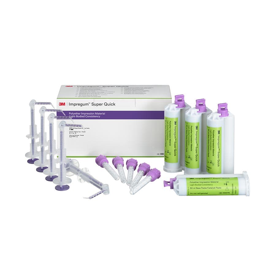3M (Solventum) Impregum Super Quick Polyether Impression Material Light Body Refill, 50 ml Cartridges, 4/Pk, 69379 thumbnail 6
