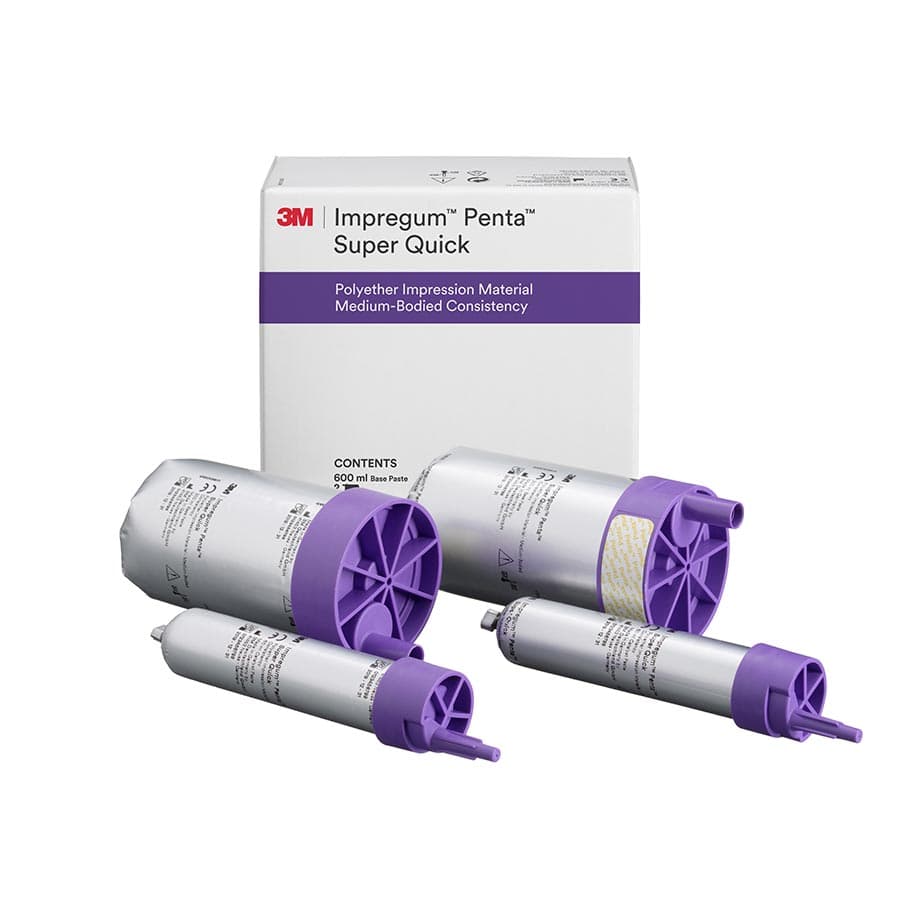 3M™ Impregum™ Penta™ Super Quick Polyether Impression Material Medium Body Refill, 69385, 2 x 300 mL Base & 2 x 60 mL Catalyst thumbnail 6