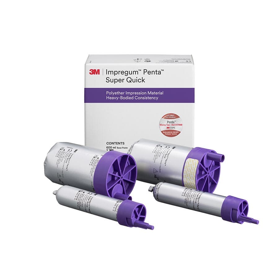 3M Impregum Penta Super Quick Heavy Body Polyether Impression Material Refill, 2 x 300 mL Base & 2 x 60 mL Catalyst, 69406 thumbnail 6