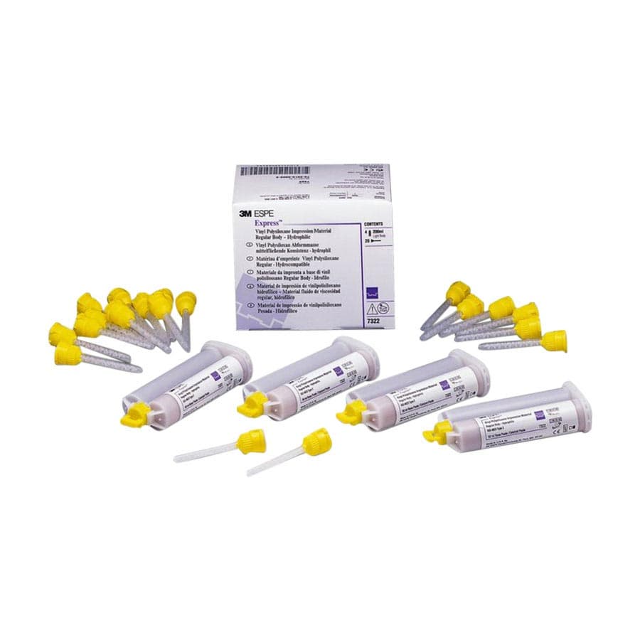 3M Express VPS Impression Material Light Body Regular Set Refill, Green, 4 x 50 mL Cartridges with 20 Mixing Tips, 7302 thumbnail 10