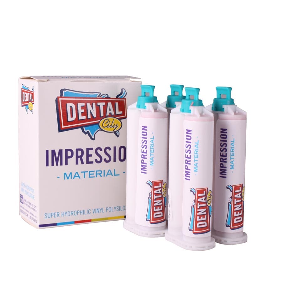Dental City VPS Medium Body Fast Set Buff Impression Material, 4X50mL, 200/Box - Dental City - VPS Dental Impression Material - Image 1