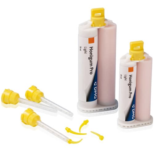 Honigum Pro Heavy Body Automix Vinyl Polysiloxane Impression Material, Regular Set, 4 x 50 ml Cartridges, 8 Automix Tips, 989766 thumbnail 4