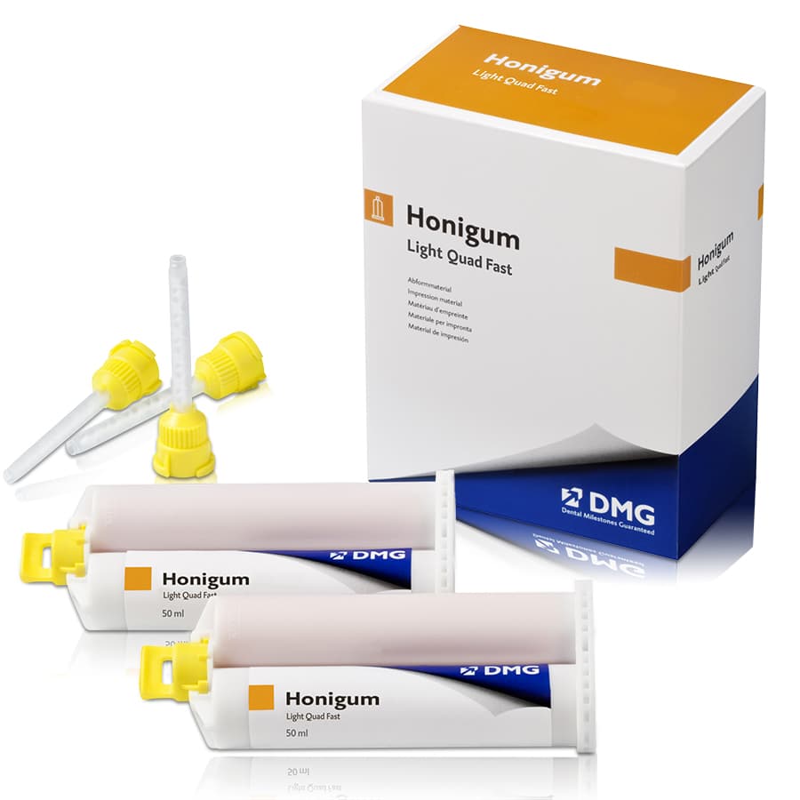 Honigum Automix QuadFast Light Body VPS Impression Material, 4 x 25 ml Cartridges with Tips, 999639 thumbnail 9