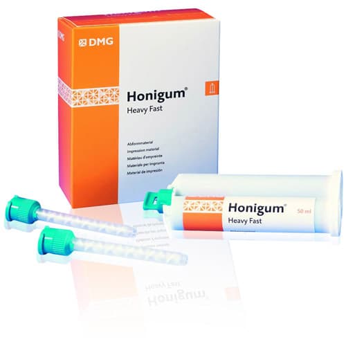 Honigum Automix VPS Impression Material, Heavy Body, Quad Fast Set, 50 ml Cartridges, Honey/Teal, 4/Pk, 999838 thumbnail 6
