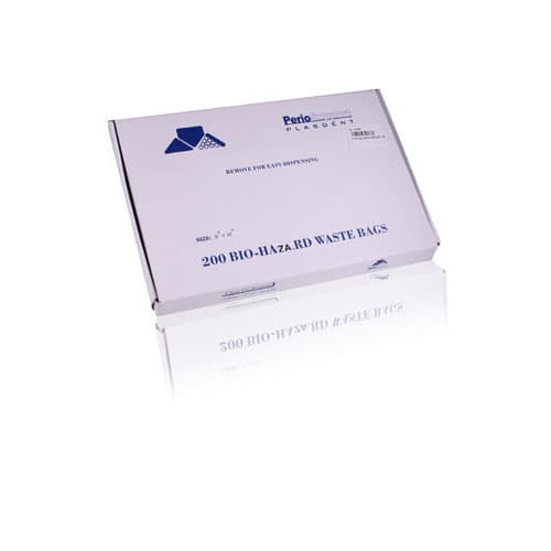 Plasdent Stick-On Red Bio Hazard Waste Bags, 9" x 10", 200/Box, PS-850 thumbnail 5