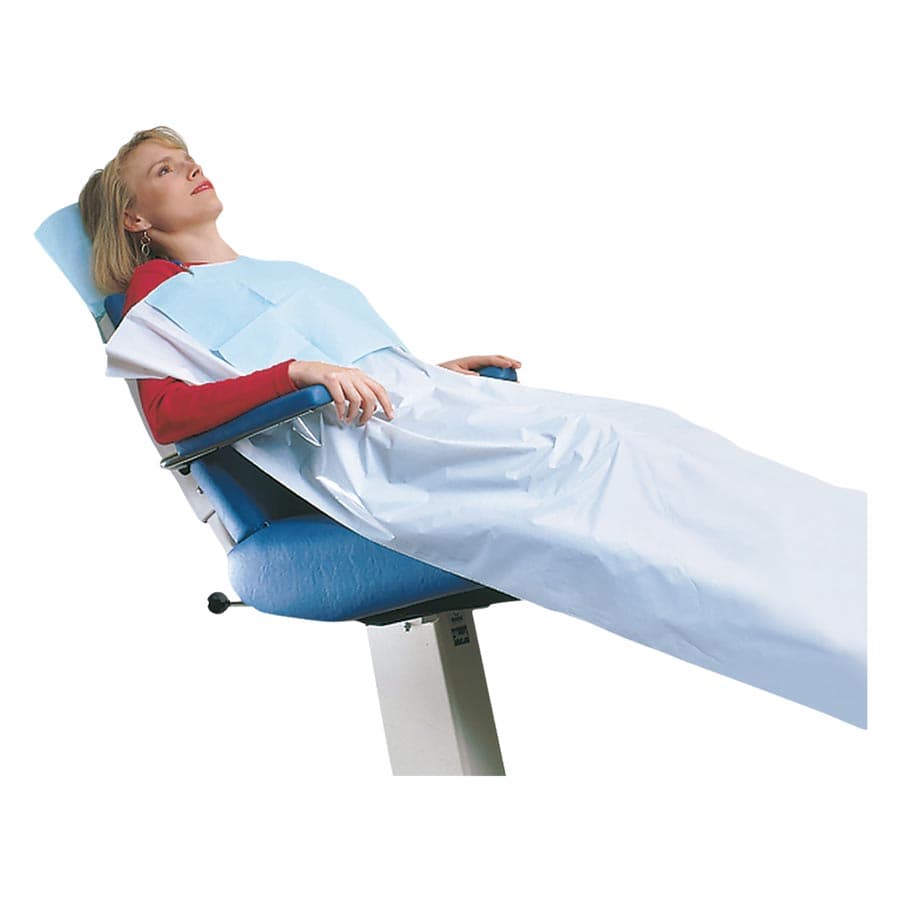 Practicon White Polyethylene Patient Drapes, 36" x 48", 400 Sheets per Roll, Folded Once, 18" Wide Roll, 705611 thumbnail 3