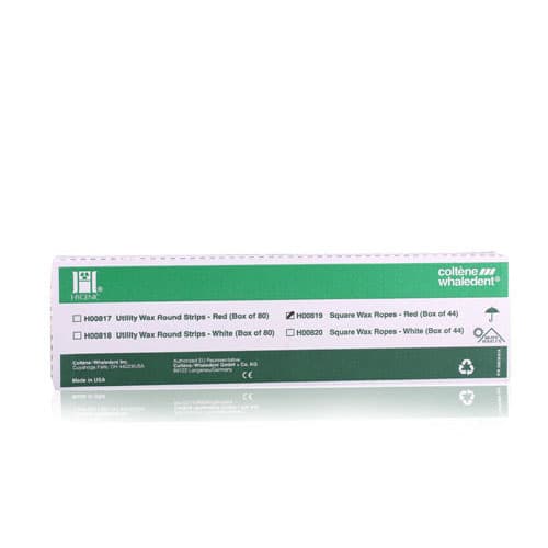 Coltene Hygenic Square Wax Ropes, White, 3/16" x 11", 44/Box, H00820 thumbnail 10