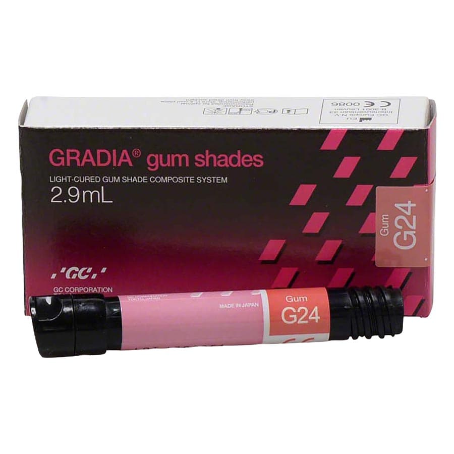 GC Gradia Gum Body Shade G244, Light-Cure Indirect Composite, 2.9 mL Syringe Refill thumbnail 12