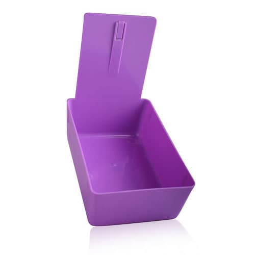 Plasdent Lab Pan, Purple, 4-5/8" W x 7-3/8" H x 2-3/8" D, 1/Pkg, 205LP-10N - Lab Pans - Lab Pan Purple - Image 1