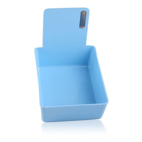Plasdent Plastic Lab Pan with Metal Clip, Blue, 1/Pk, 207MLP-2 thumbnail 2