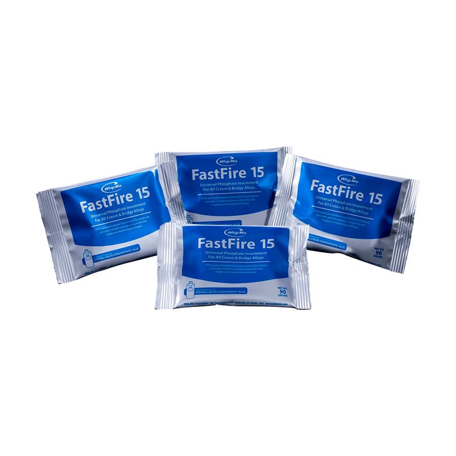 Whip Mix FastFire 15 Phosphate Investment Powder, No Liquid, 90 g, Box of 100, #38142 thumbnail 4