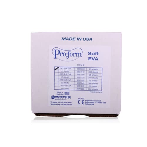 Dental City Soft EVA Sheets, 0.120" Clear, 300/Box, 9611280 - Soft EVA .120 Clear 300/Box 9611280 - Image 1