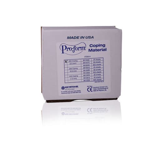 Keystone Pro-Form Coping Material, 5" x 5", Clear, 0.020" (0.50 mm), 25 Sheets/Pk, 9613590 thumbnail 7