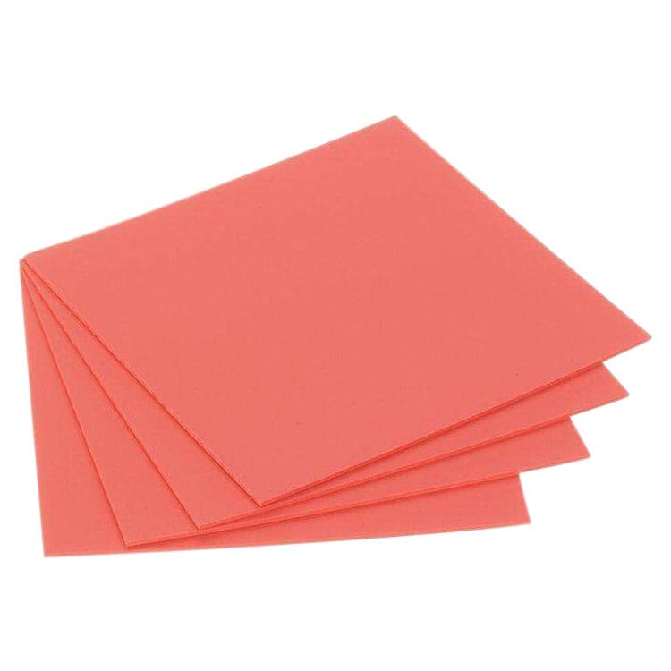 Keystone Base Plate Material, 5" x 5" Pink, 0.100" (2.5 mm), 100/Pkg, 9616140 thumbnail 4