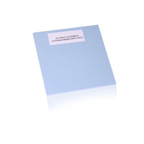 Keystone ProForm Custom Tray Material, 0.125" (3.2mm) High-Impact Styrene Sheets, Blue, 5" x 5", 25/Box, 9617390 thumbnail 4