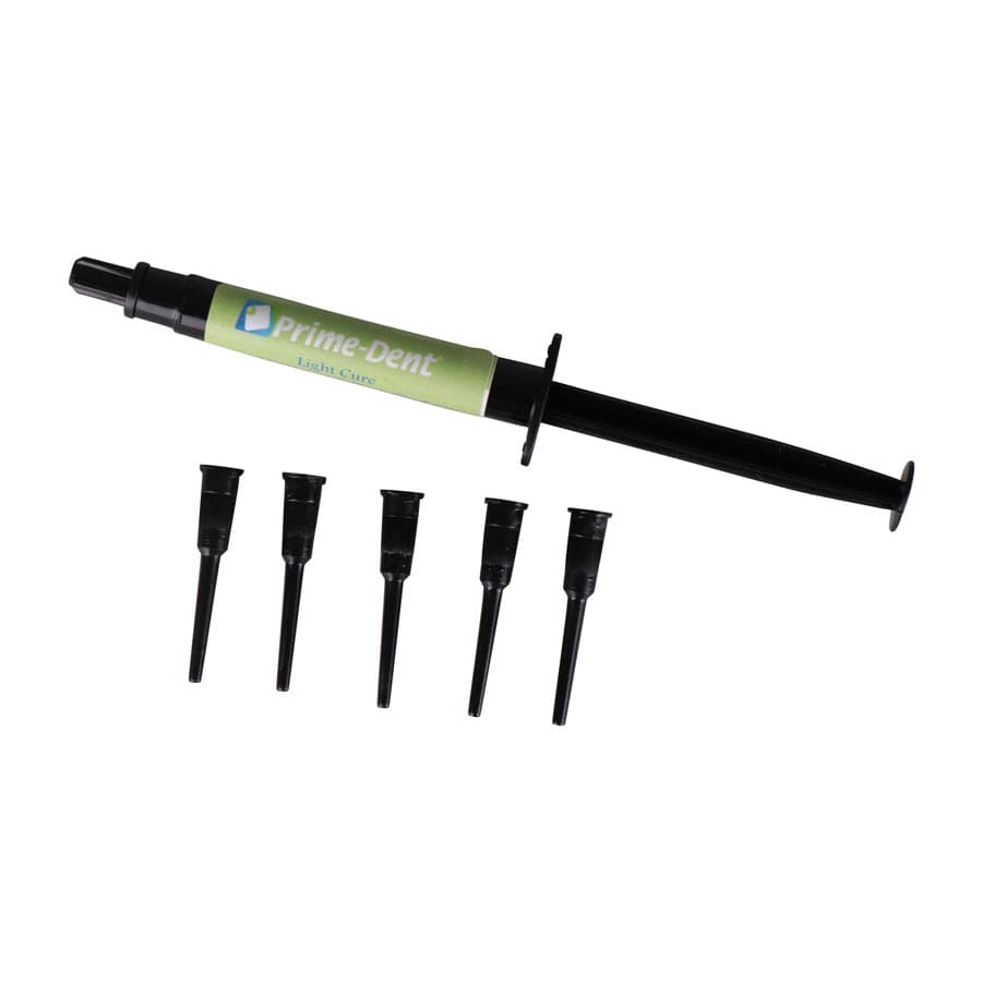 Prime-Dent Light Cured Block Out Resin, 3.5g Refill Syringe with 5 Tips, 021-020 - Prime-Dent Light Cured Block Out Resin, 3.5g Refill Syringe and 5 Tips. - Image 1