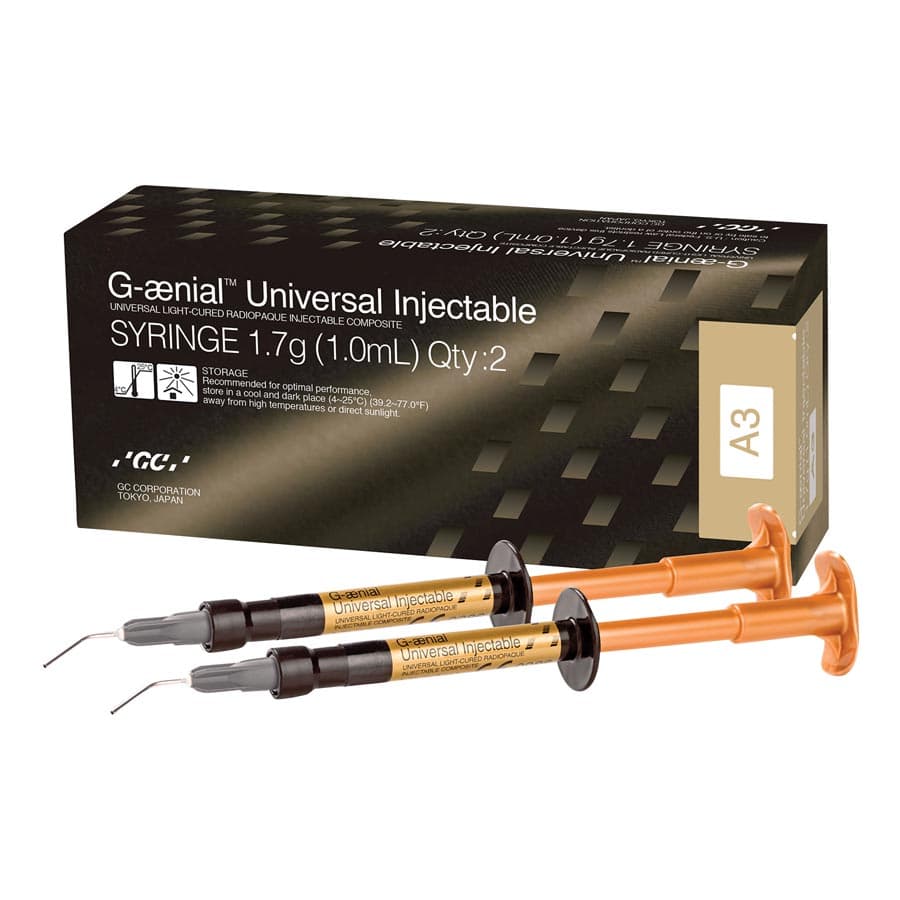 G-aenial Universal Injectable Composite, Shade A3, 1.7g (1.0mL) Syringe, Pack of 2, 012366 thumbnail 13