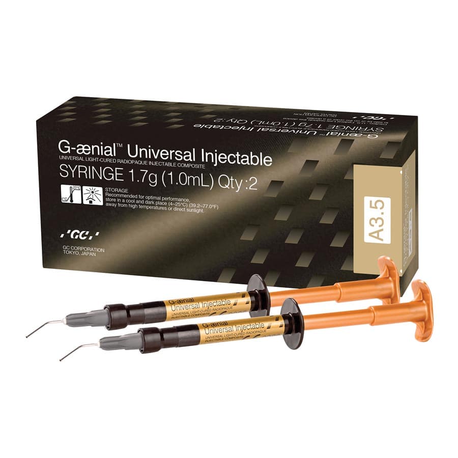 G-aenial Universal Injectable Composite Syringe, Shade A3.5, 1.7g (1.0mL), 2/Pkg, 012367 thumbnail 11