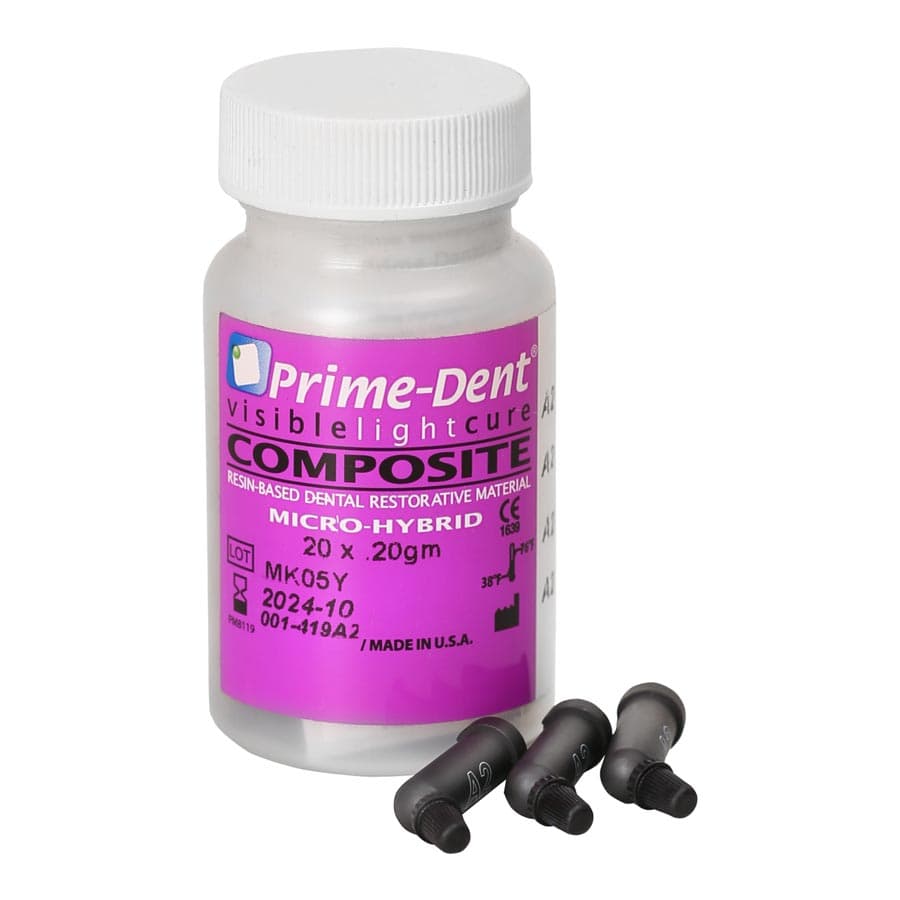 Prime Dental LC Micro-Hybrid Compule Composite, Shade B4, 20/Pack, 001-419B4 - Prime Dental - LC Micro-Hybrid Compule Composite - Image 1