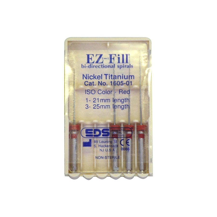 EDS EZ-Fill Bi-Directional Nickel-Titanium Spiral Refill Kit, 4/Pack (1 x 21mm, 3 x 25mm), #1605-01 thumbnail 2