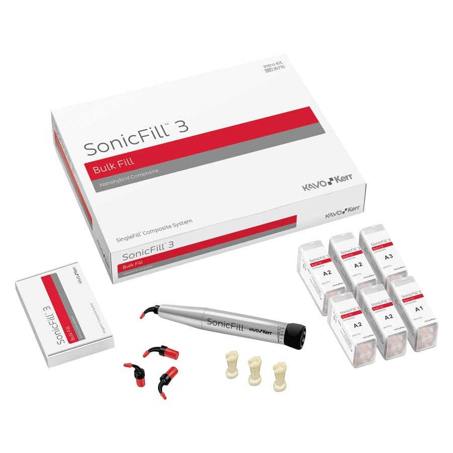 Kerr SonicFill 3 SingleFill Bulk Composite System Intro Kit, Shades A1/A2/A3, 60 Unidose Tips, #36710 thumbnail 18