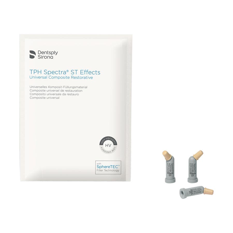 TPH Spectra ST Effects Composite Restorative, HV Compules Tips Refill, Shade E1, 0.25 g, 16/Box, 642545 thumbnail 9