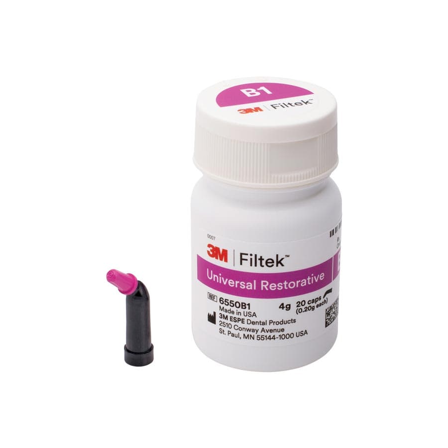 3M Filtek Universal Restorative Composite Capsules, Shade B1, 0.2 g, 20/Box, 6550B1 thumbnail 8