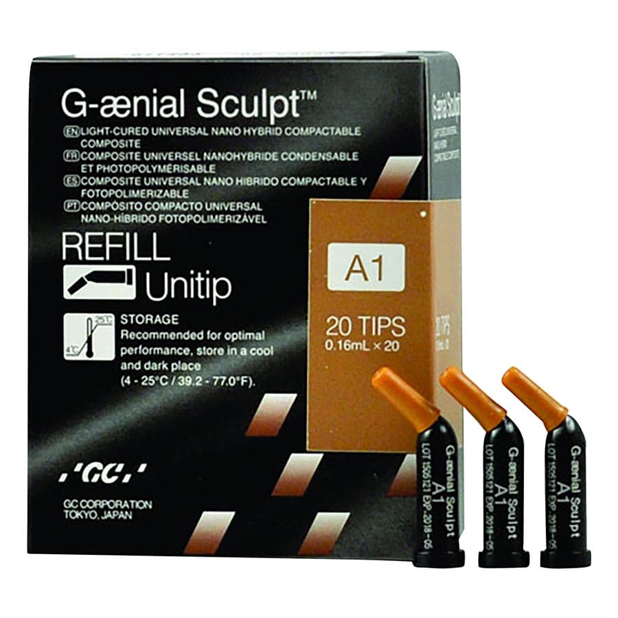 G-aenial Sculpt Universal Composite, Unitip Refill, Shade A1, 0.16 mL Tips, 20/Pk, 009169 thumbnail 11