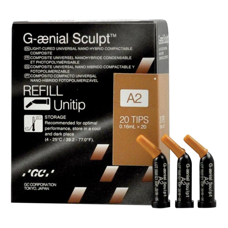 G-aenial Sculpt Universal Composite Unitip Refill, Shade A3, 0.16 mL Tips, 20/Box, 009171 thumbnail 11