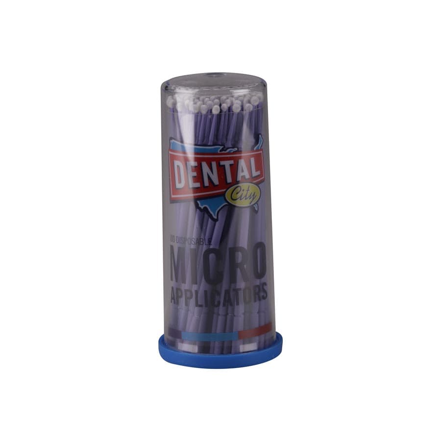 Dental City Disposable Micro Applicators, Regular, Purple, 100/Tube - Dental City - Disposable Micro Applicators - Image 1