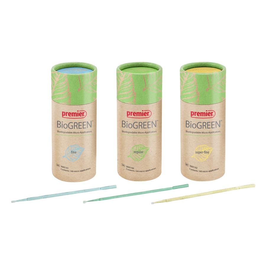 Premier BioGREEN Micro-Applicators, Super-Fine, Yellow, 100/Tube, 3005102 thumbnail 10