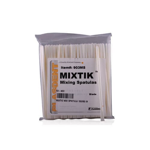Mixtik Disposable Mixing Spatulas, Rigid White Plastic, 4-1/2", 100/Pk, 903MS thumbnail 5