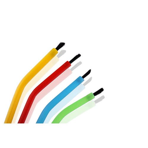Plasdent Bendable Applicator Brushes, Assorted Colors (Blue, Green, Red, Yellow), 5-1/2" Handle, Disposable, 144/Box, 8101-A thumbnail 3
