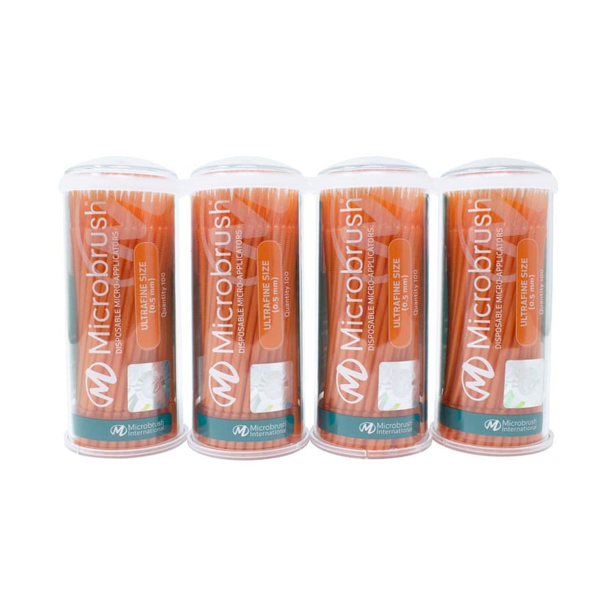 Microbrush Tube Series Applicators, Ultra Fine (0.5 mm), Orange, 400/Pk, MUO400 thumbnail 9