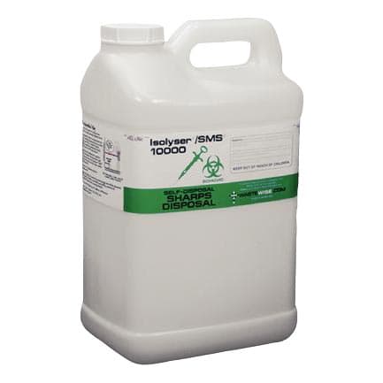 Isolyser SMS Sharps Self-Disposal Container, 10 Liter (2.7 Gallon), White, SMS10000 thumbnail 6