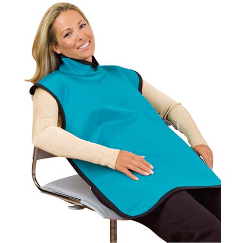 Flow X-Ray Lead-Free Adult X-Ray Apron with Attached Collar, Dog Paw Print, 24" x 26", 0.25 mm Lead Equivalency, 75051NL-34 thumbnail 2
