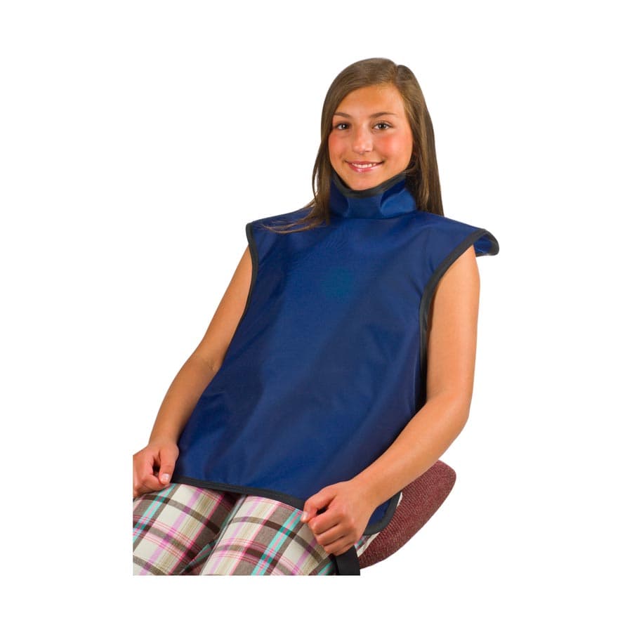 Flow X-Ray Child Lead-Free X-Ray Apron with Collar, Bronze, 20" x 20", 0.25 mm Lead Equivalency, 75053NL-37 thumbnail 4