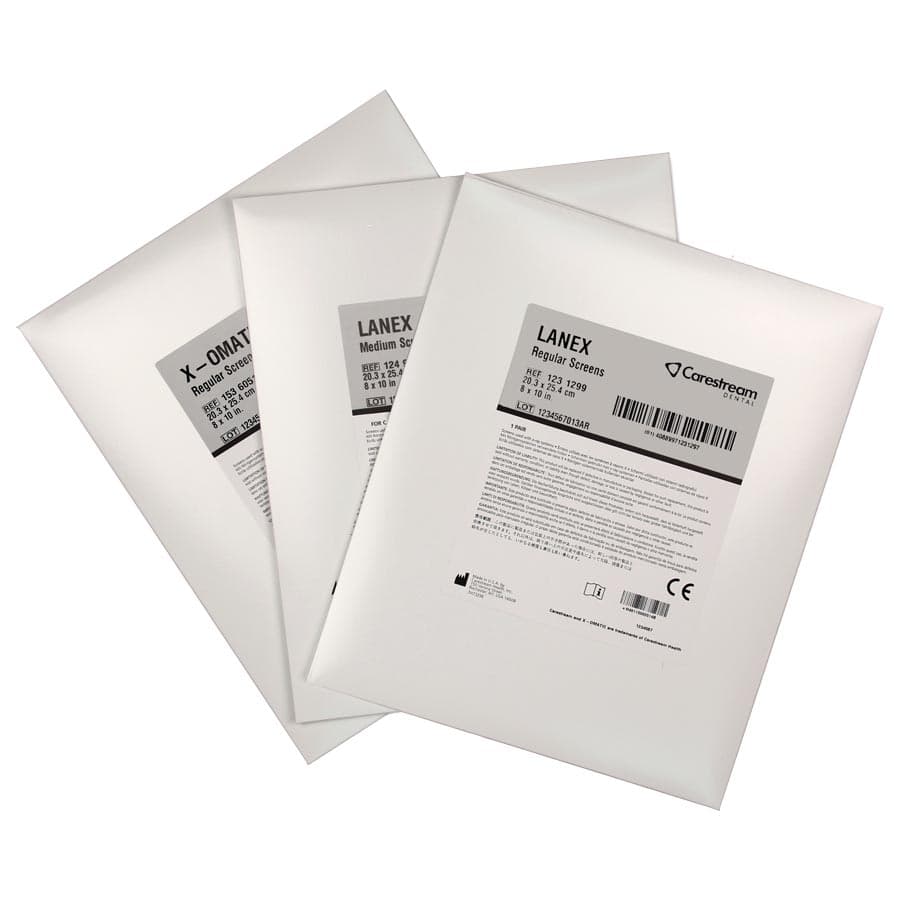 Carestream Health Lanex Intensifying Screens, Regular Speed, Green Sensitive, Without Foam, 8" x 10", 1 Pair/Pkg, 1231299 thumbnail 3