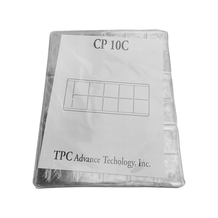 TPC Advanced Technology Clear Pocket Plastic X-Ray Film Mounts, 10-Window Horizontal/Vertical, Size 2, 100/Pkg, CP10C thumbnail 4