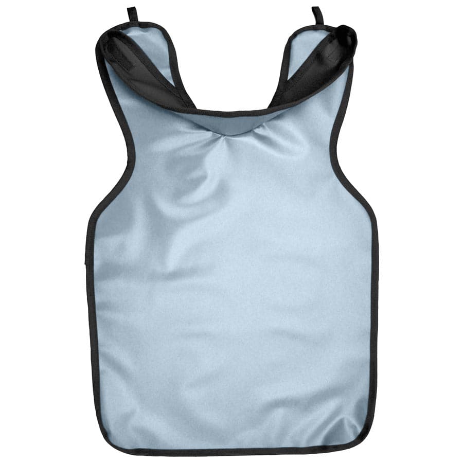 Cling Shield Lead-Free Protectall Apron with Neck Collar, Adult, Vinyl, Blue, 0.3mm, 22-1/4" x 25-1/2" thumbnail 2