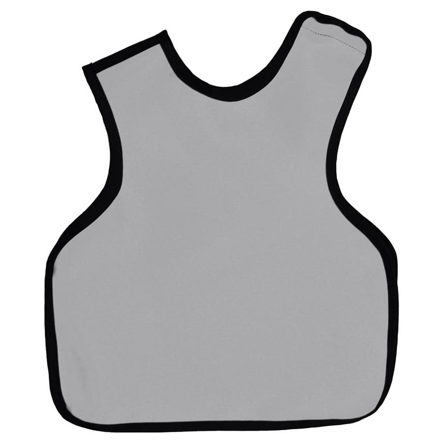 Cling Shield Lead-Free Pano Dual Apron without Collar, Adult, Grey Vinyl, 0.3mm, 22.5" x 26.5" thumbnail 2